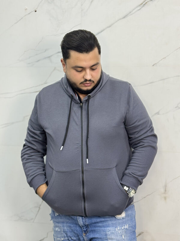 Sweat à Capuche Zippé Premium Grande Taille