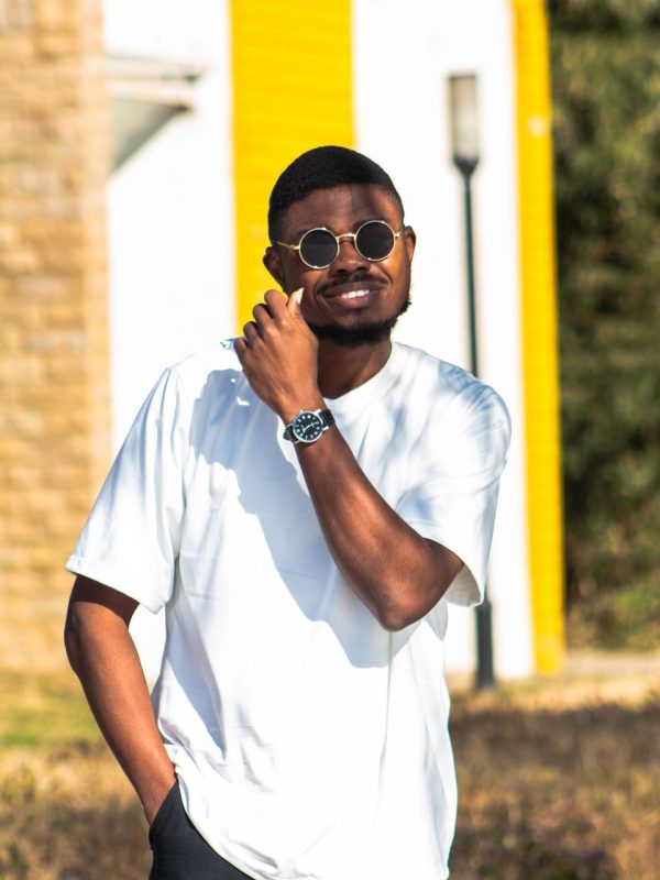 T-shirt col V — Coton